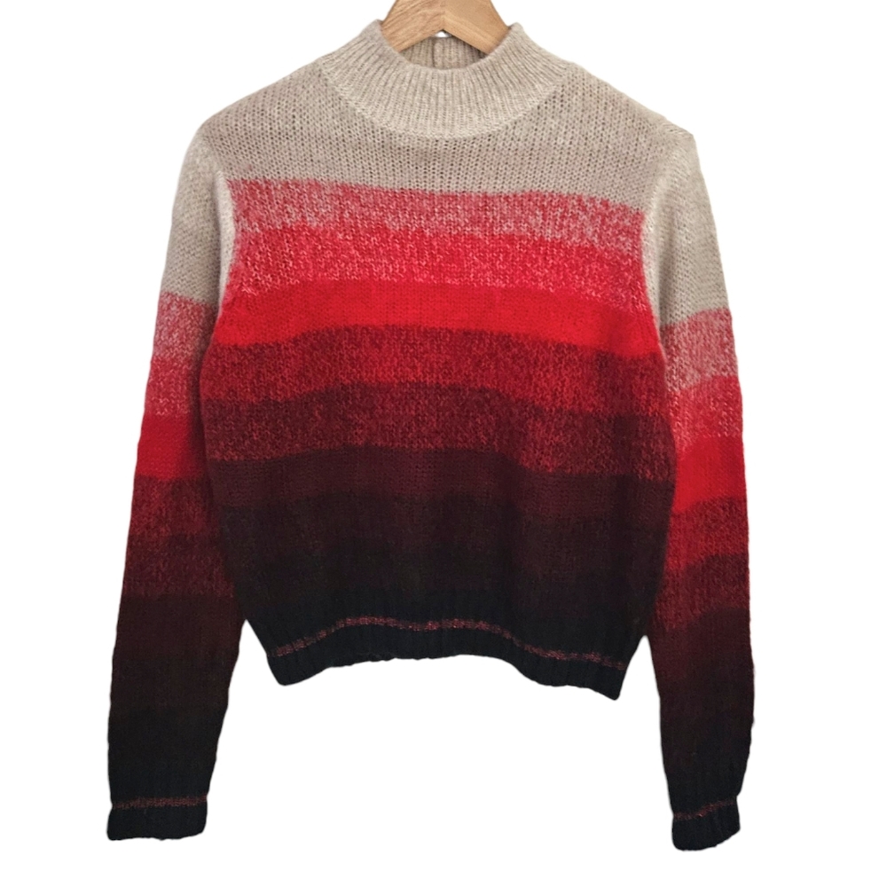 American‎ Eagle Boxy Striped Acrylic Crewneck Sweater